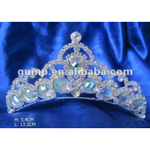 Diamante nupcial tiara peine (GWST12-043)